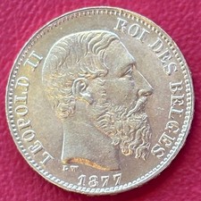 20 Francs Belgien 1877 vz