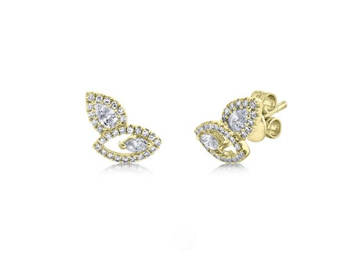 14k gelbgold pear marquise - 14k,
