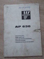 Welger Baler AP630 Parts List