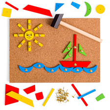 Bigjigs Toys Pin-a-Shape Set |