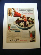 Vintage Kraft Ketchup Anzeige