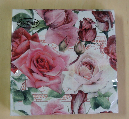 Servietten rosen valerie 1 - rosen,