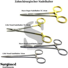 Chirurgisch Mayo Hegar Nadelhalter Crile Wood Medizinischer Naht OP Piercing
