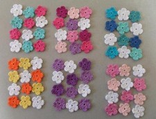 12 Häkelblumen, Applikation