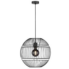 Fischer & Honsel Pendelleuchte Hängelampe Drops E27 60723 Metall schwarz Draht