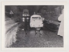 Nacht Verkehrsunfallszene mit