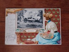 AK Saalfeld Schloss Prägekarte 1902