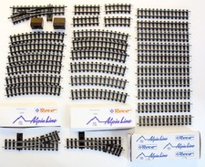 1:45 0m Roco Alpin Line Konvolut  gerade &  gebogene Gleise, Handweichen ..