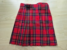 James Pringle Tartan Wickelrock aus 100% Schurwolle | Gr. 10 (S/M) | Rot