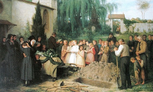 Kinderbegräbnis albert anker - kinderbegräbnis,