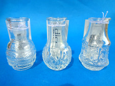 3 Stk. Glas Mini-Vase, klar