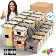 24x Vorratsglas Vorratsgläser Vorratsdosen BPA frei Vorratsdose Frischhaltedose