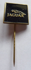 Jaguar Pin, Anstecknadel Logo rechteckig schwarz emailliert  18,5 x 18,5 mm