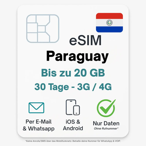 Paraguay esim datentarif - paraguay,