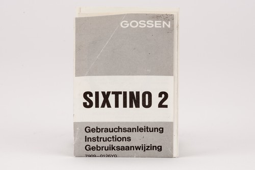 Bedienungsanleitung gossen - bedienungsanleitung,
