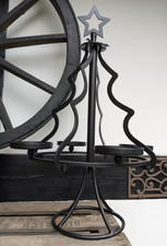 ❤️ Großer  Adventskranz Tannenbaum aus Metall schwarz  Höhe 53 cm  ❤️