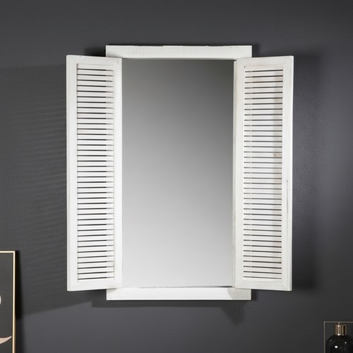 Spiegel mit fensterladen - spiegel,