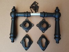 Landhaus Stil Antik Eisen Tür Klinke PZ Rosetten Türgriffe Türbeschläge WW4E-PZ