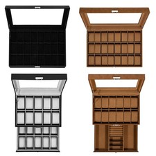 Uhrenbox Uhrenkoffer für 3/6/12/20 Uhren Uhrenkasten Uhrenschatulle Uhrentruhe