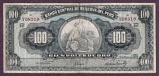 PERU 100 SOLES DE ORO Banknote