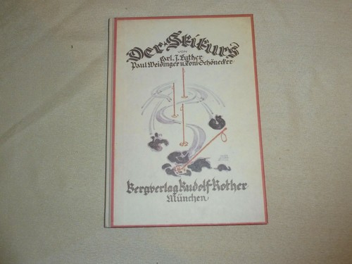 Altes buch der skikurs - altes, von