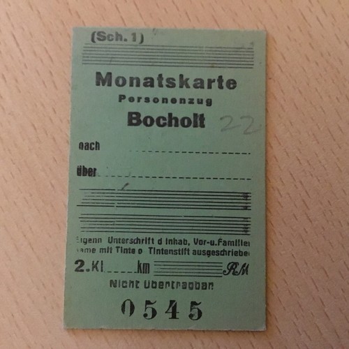 Foreign railway ticket - foreign.,