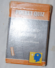 GEDÄCHTNISTRAINING 50x Denksport-Übungen ISBN 9783897770676 POCKET QUIZ moses Ve
