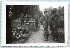 Wehrmacht Soldatenfriedhof Beerdigung Beisetzung - WK2 Foto 9x6cm