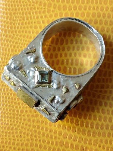 Modernistischer unikat ring - modernistischer,