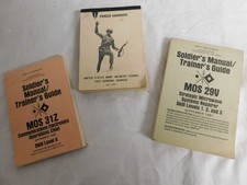 alte vintage us militar soldaten training manuals x3 1970er...kein stahlhelm 