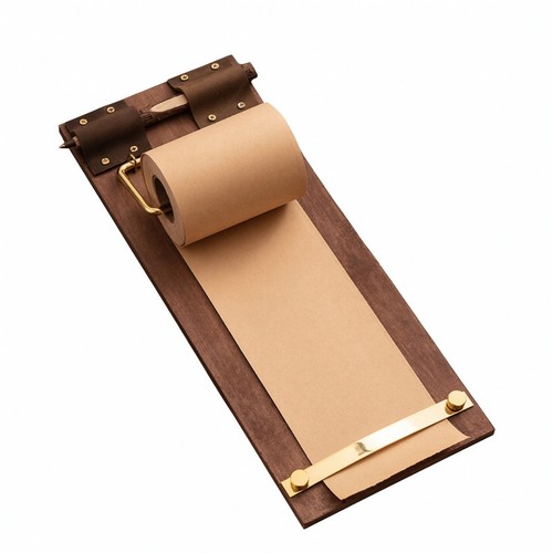 Notiztafel mit papierrolle - notiztafel,