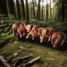 Elefanten Figuren Holz  4 X