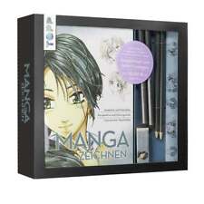 Kreativ-Set Manga zeichnen Buch mit Mangagrundlagen (32 Seiten, 14 x 21 cm, S...
