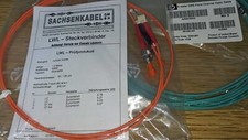 2 Stück LWL-Steckverbinder Kabel HP und Sachsenkabel