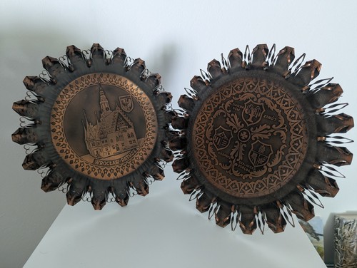Wandteller polska kupfer - 2x,