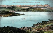 Unter-und Oberschondorf a.Ammersee a,d.Vogelschau   1916