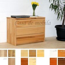 Schubladenkommode Kiefer Kernbuche Wildeiche massiv natur oder bianco geölt