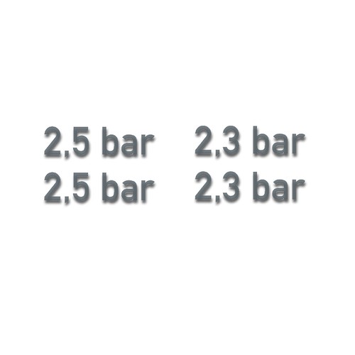 2 3bar reifendruck - 2,5, 2,3bar