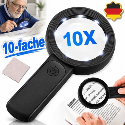Extra große led handlupe - große,
