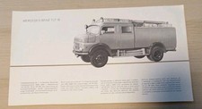 Autoprospekt MERCEDES-BENZ TLF 16 Tanklöschfahrzeug