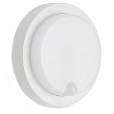 Telefunken LED Außenwandleuchte Weiß IP44 12W 1250lm Neutralweiß 4000K Sensor