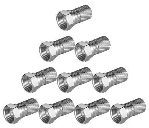 10x stecker kabel 5mm - 10x, f-stecker