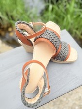 Reduziert ! Marc Cain Keilsandale m. Knöchelriemen / 1x  getragen / Made in EU! 