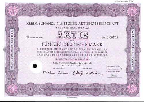 Klein schanzlin becker - schanzlin,