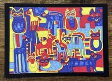 Bunte Katze & Hund A6