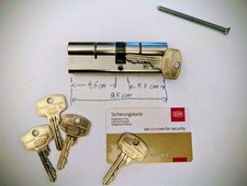 DOM Schließzylinder RS Sigma – 45/40 mm  5 Schlüssel + Sicherungskarte NEU