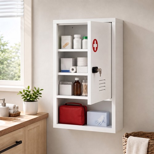 Homcom medizinschrank mit - medizinschrank,