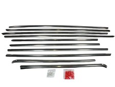 10 Teiliges Zierstab Leisten Zierleisten Set für Mercedes W109 280 300 SEL Lang