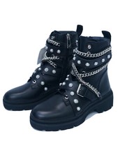 Zara Schwarz Biker Leder