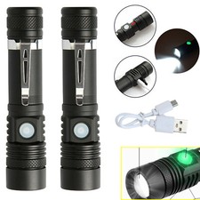 90000LM Taschenlampe LED Aufladbar USB Hell Taktisches Fackel Arbeitslicht Akku